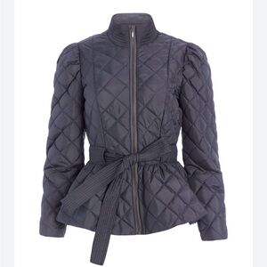 Marie Oliver Quilted Puffer Jacket - Dark Gray
